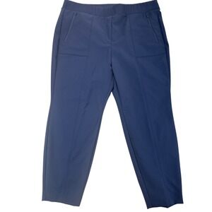 Lane Bryant Ankle Pants Women 20 Plus Navy Blue Stretch‎ Pull on Classic Chic